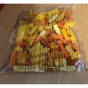 Lego 2011 Rectangular YELLOW/ORANGE Bricks-All Sizes- from 10698 Set-New In Bag